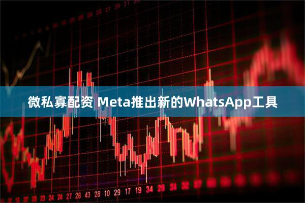 微私寡配资 Meta推出新的WhatsApp工具